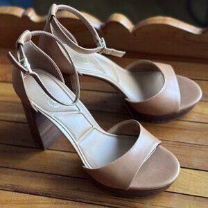 Aldo "Enaegyn" Block Heels, Color "Medium Beige", Size 8.5